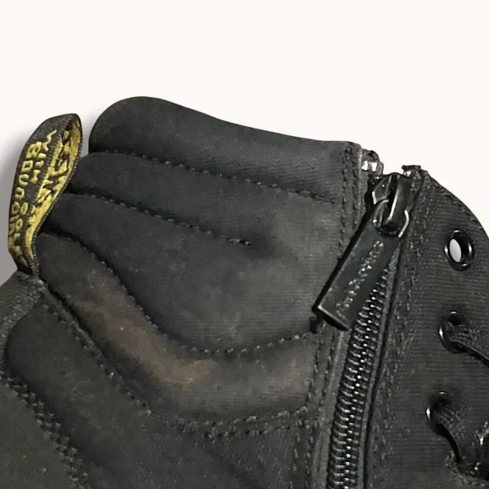 Dr. Martens Rozarya Canvas Zip High Top Sneakers Black Women’s 10